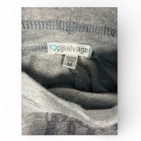 Women’s Gray Pajama Joggers with Skull Print - Picture 3 of 3